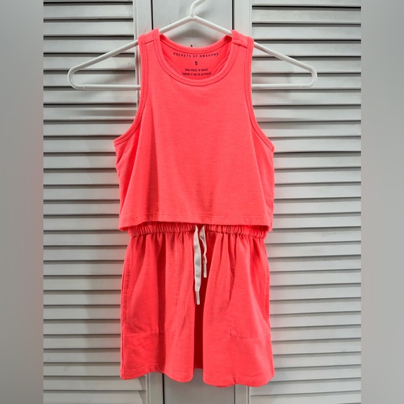Rockets of awesome size 5 hot Orange Sleeveless active Dress - Picture 1 of 5